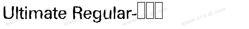 Ultimate Regular字体转换